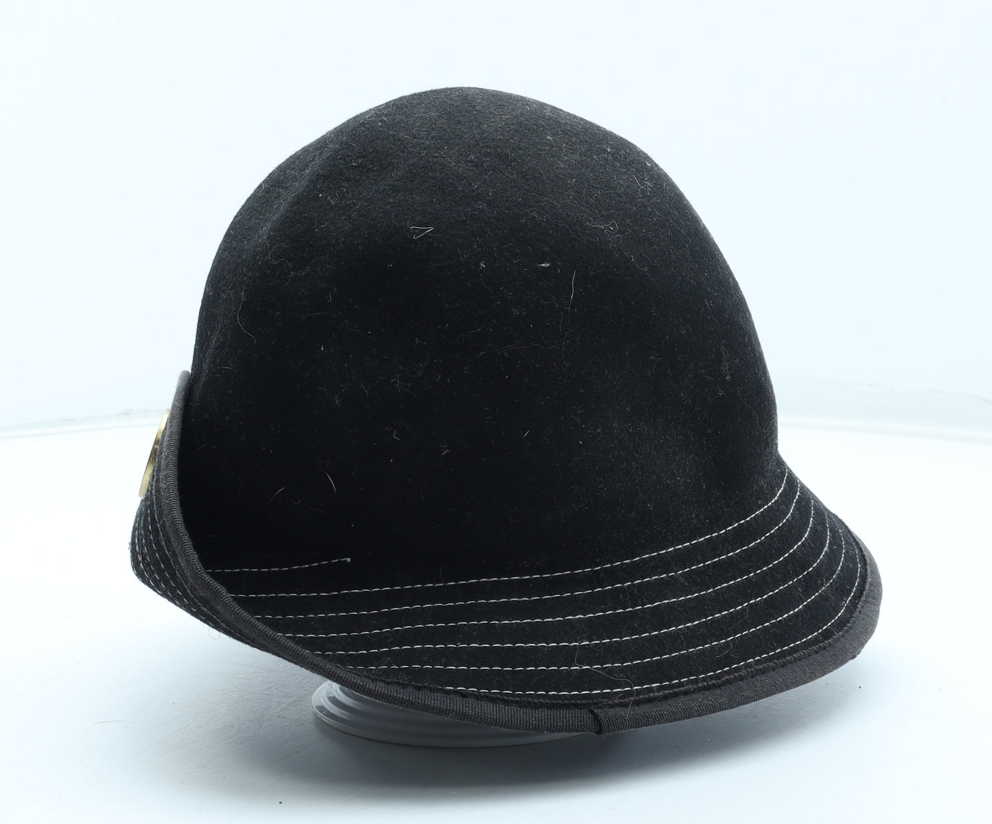 Ted Baker Womens Black Wool Cloche One Size