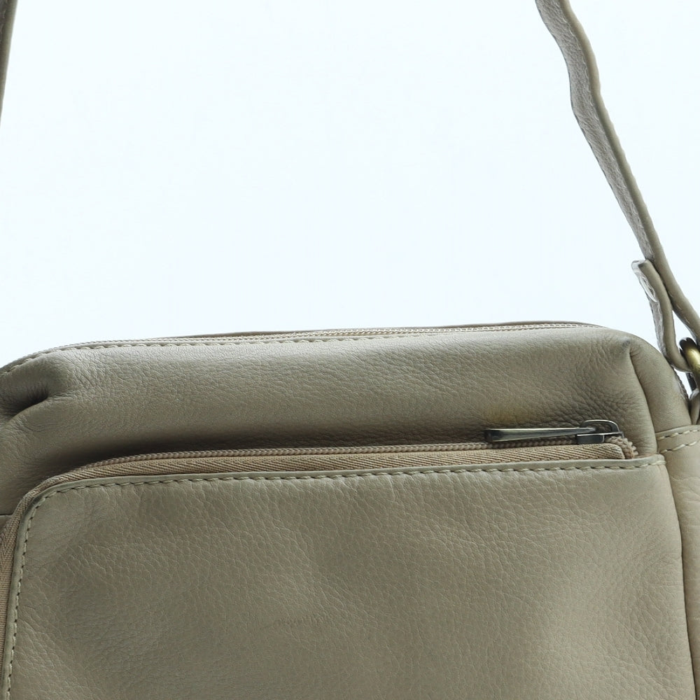 Lakeland Womens Beige Polyurethane Crossbody Size Small