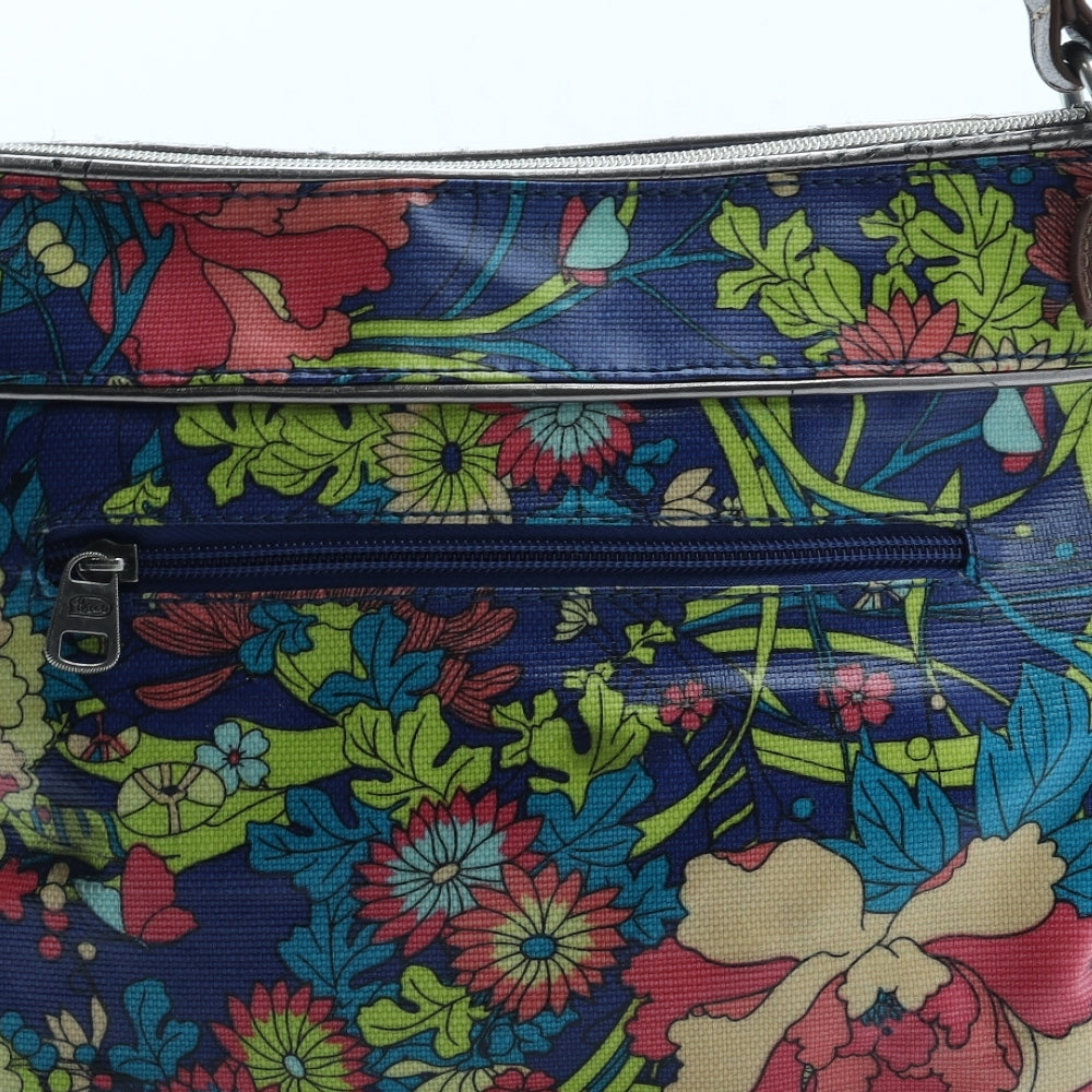 Sak Roots Womens Multicoloured Floral Polyurethane Crossbody Size Medium
