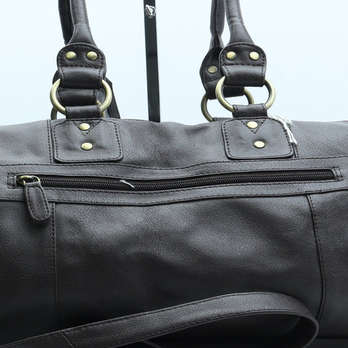 Preworn Mens Brown Leather Top Handle Bag Size Large