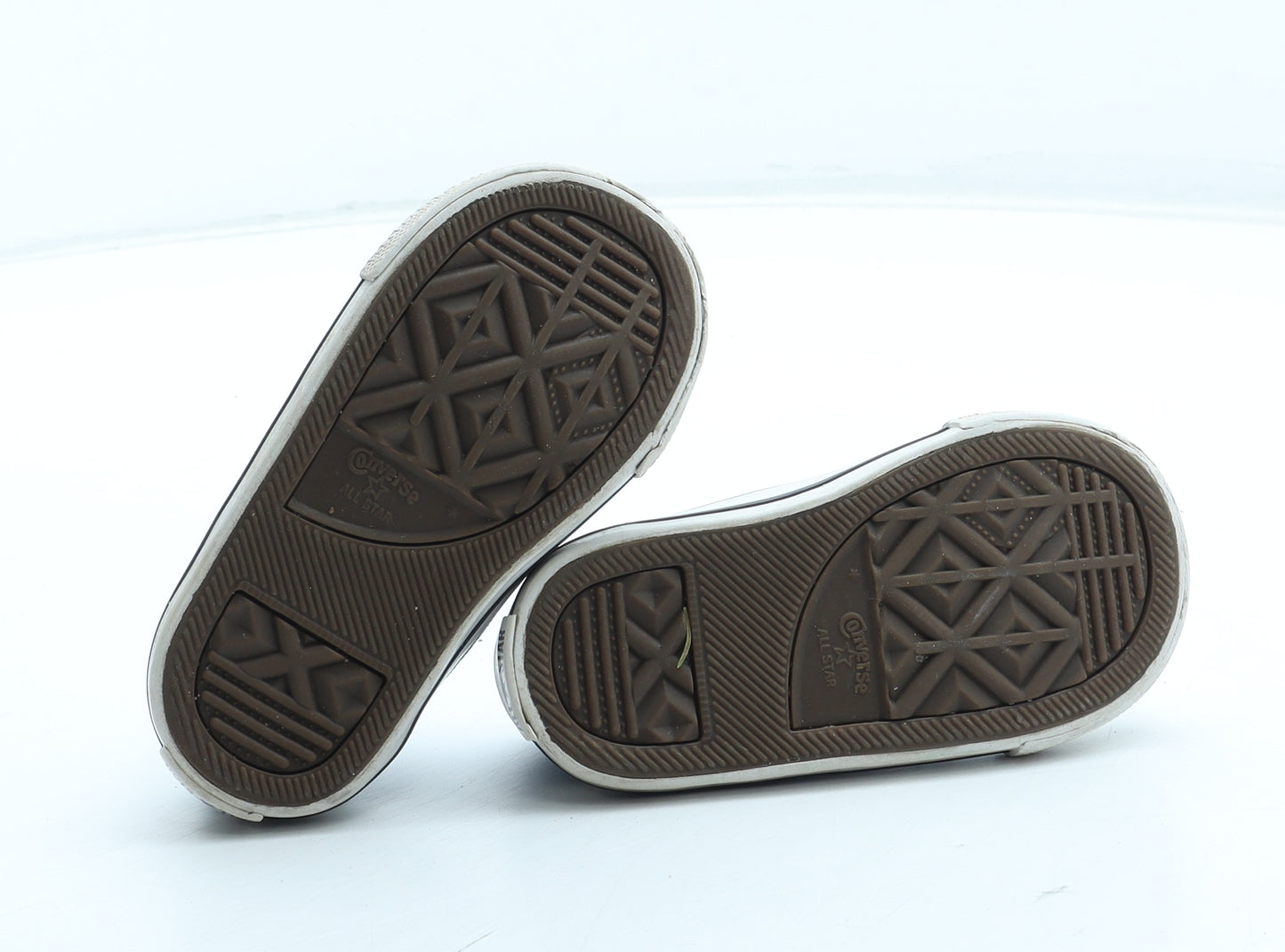 Converse Girls Blue Polyester Trainer UK 5 22 - All Star