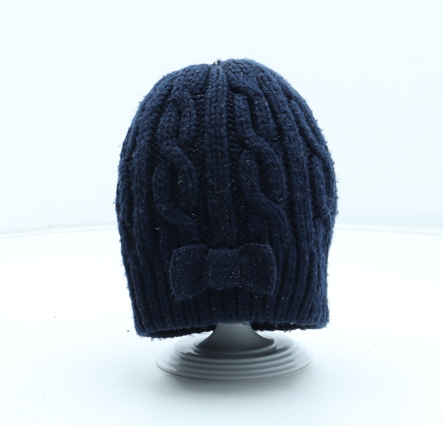 Preworn Girls Blue Acrylic Beanie Size S