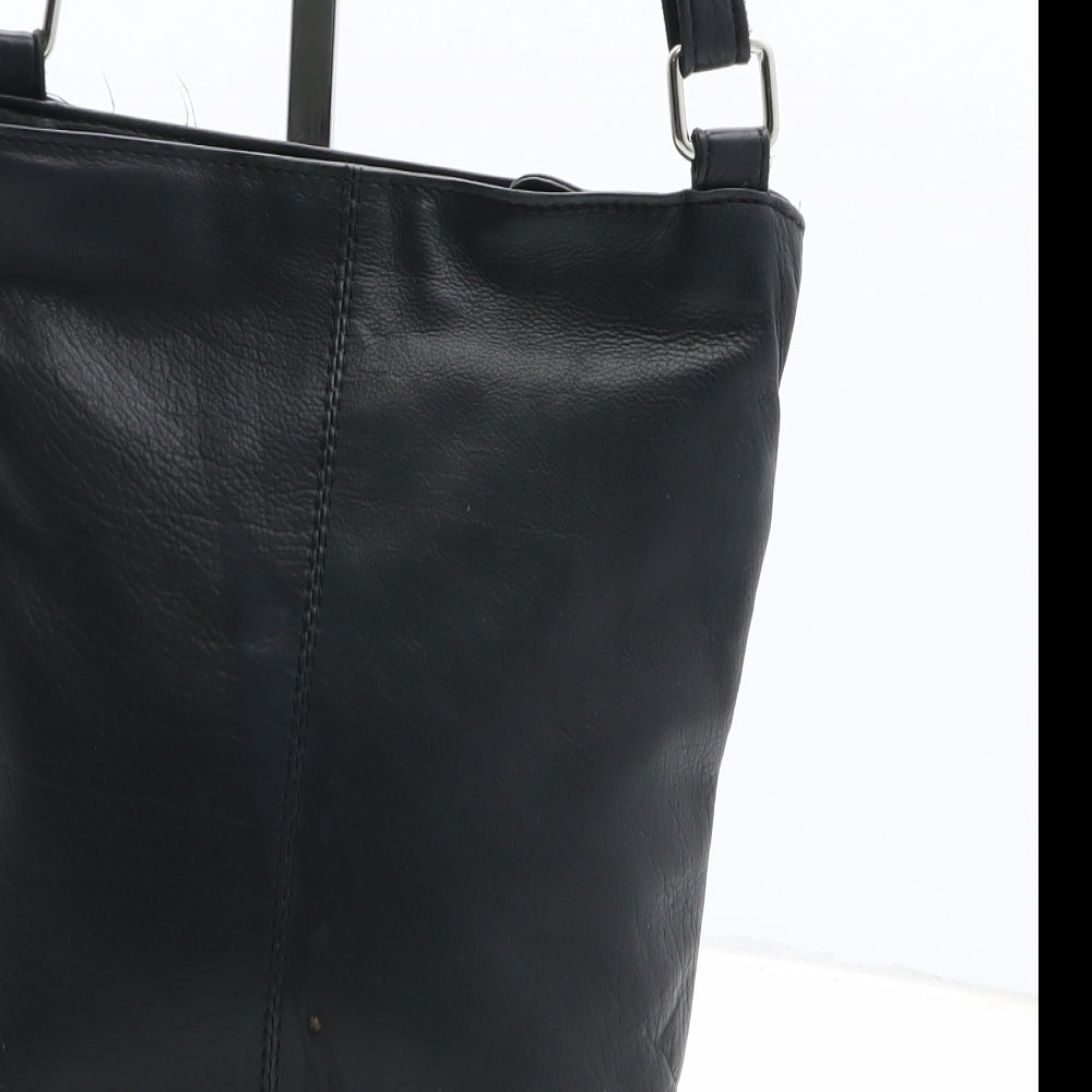 Ashwood Womens Black Leather Crossbody Size Small