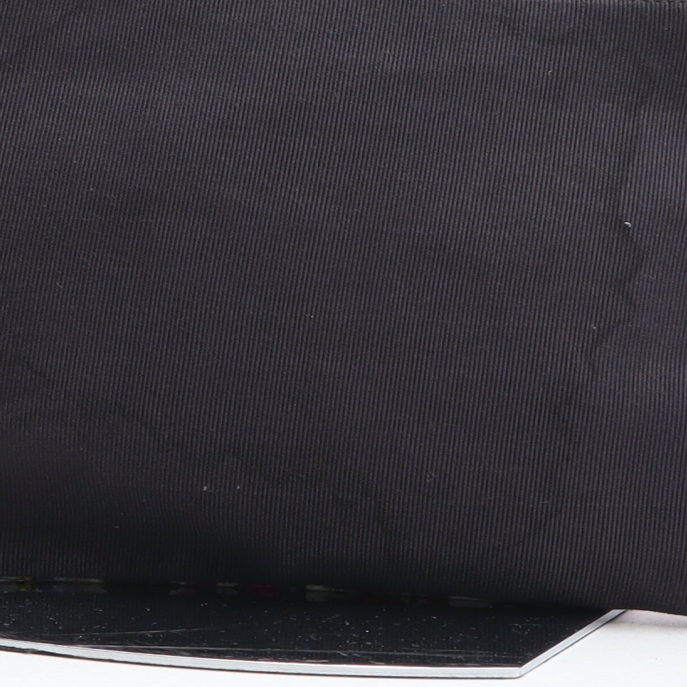 Accessorize Womens Black Floral Cotton Clutch Size Medium