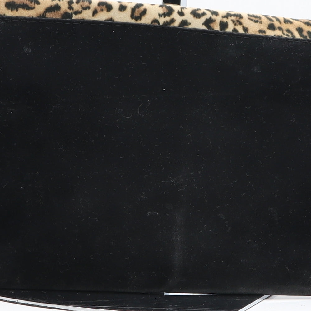 New Look Womens Multicoloured Colorblock Polyester Clutch Size Medium - Leopard Pattern