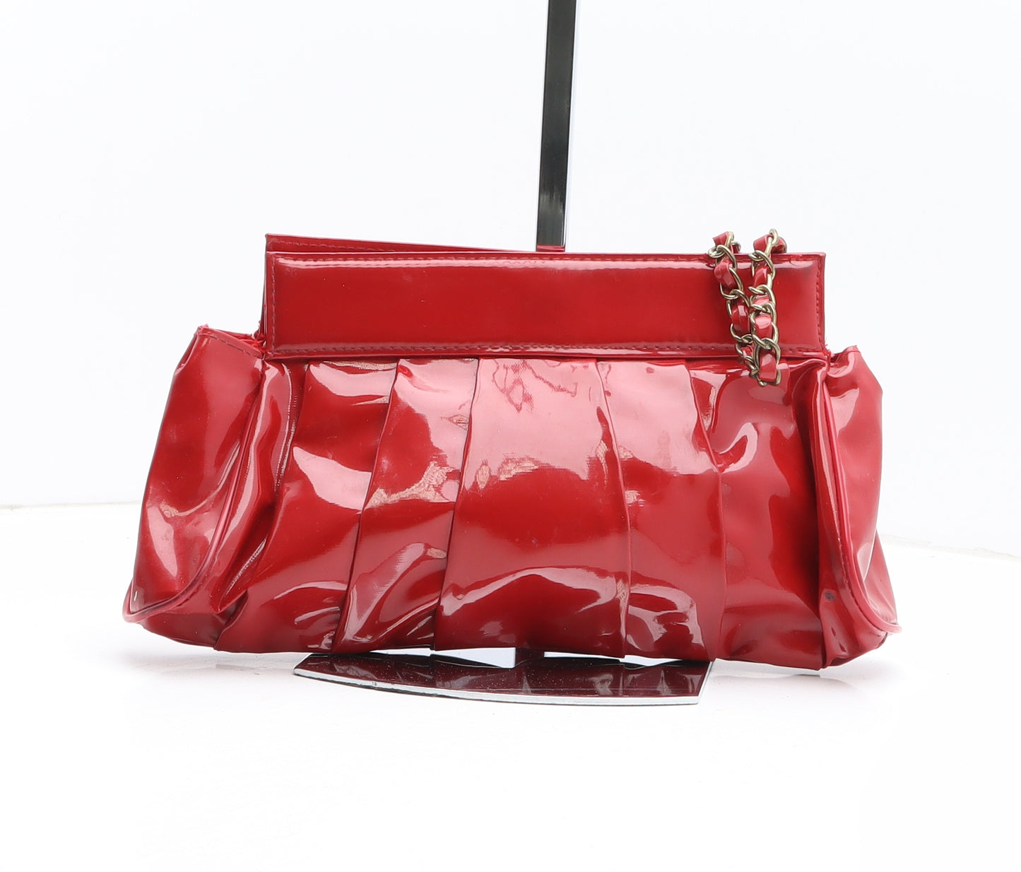 Atmosphere Womens Red PVC Clutch Size Small