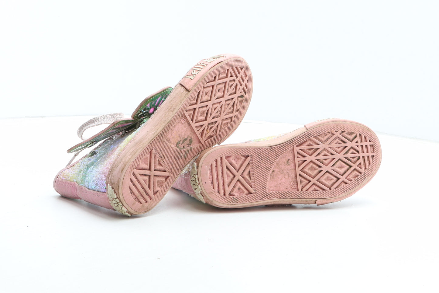 Lelli Kelly Girls Multicoloured Geometric Synthetic Trainer UK 11 29 - Butterfly Unicorn UK Size Estimated 11