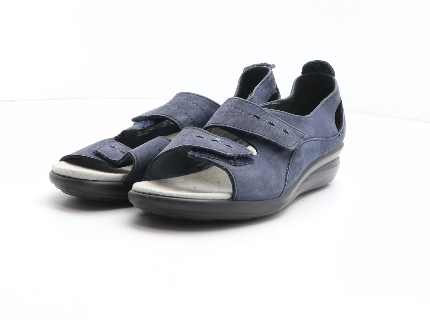 Hotter Womens Blue Synthetic Slip On Sandal UK