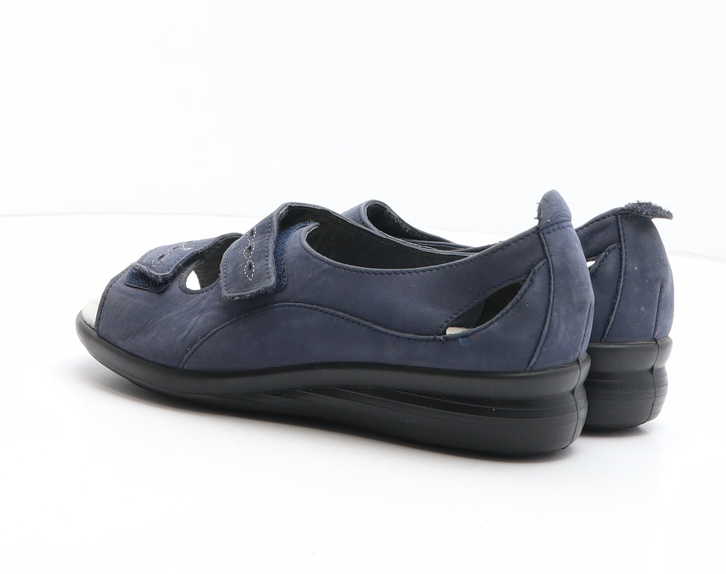 Hotter Womens Blue Synthetic Slip On Sandal UK