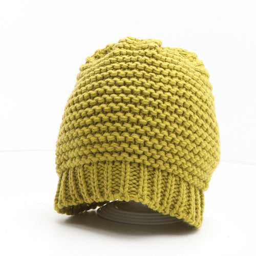 Marks and Spencer Womens Green Acrylic Beanie One Size