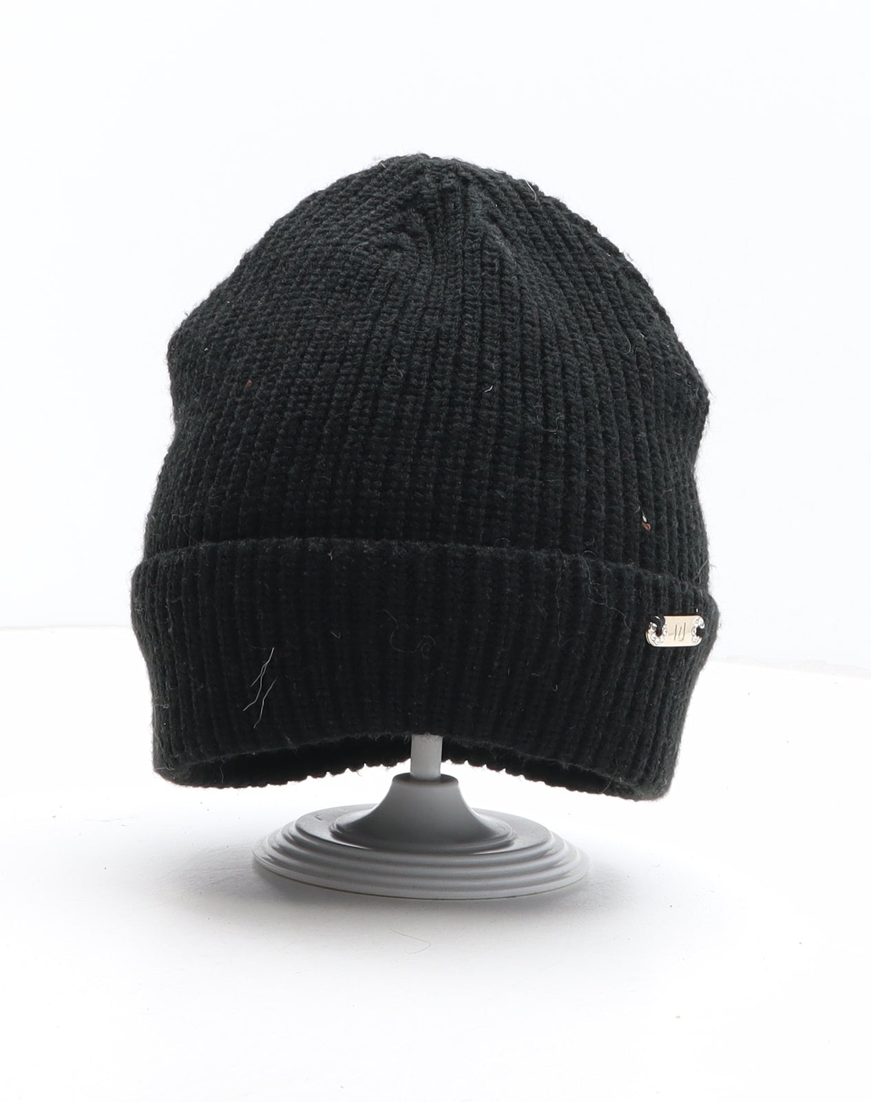 River Island Womens Black Acrylic Beanie One Size