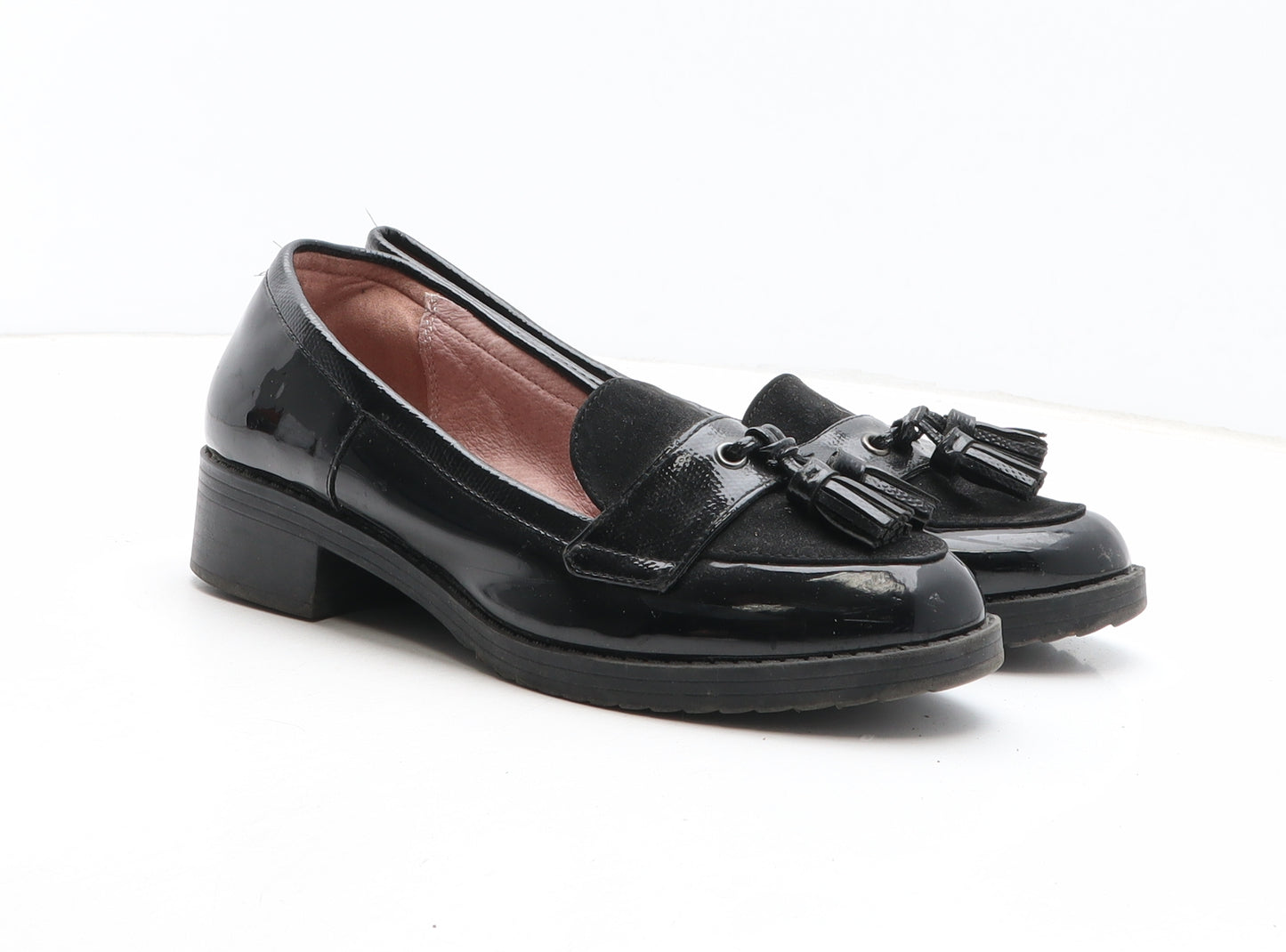NEXT Womens Black Synthetic Loafer Casual UK