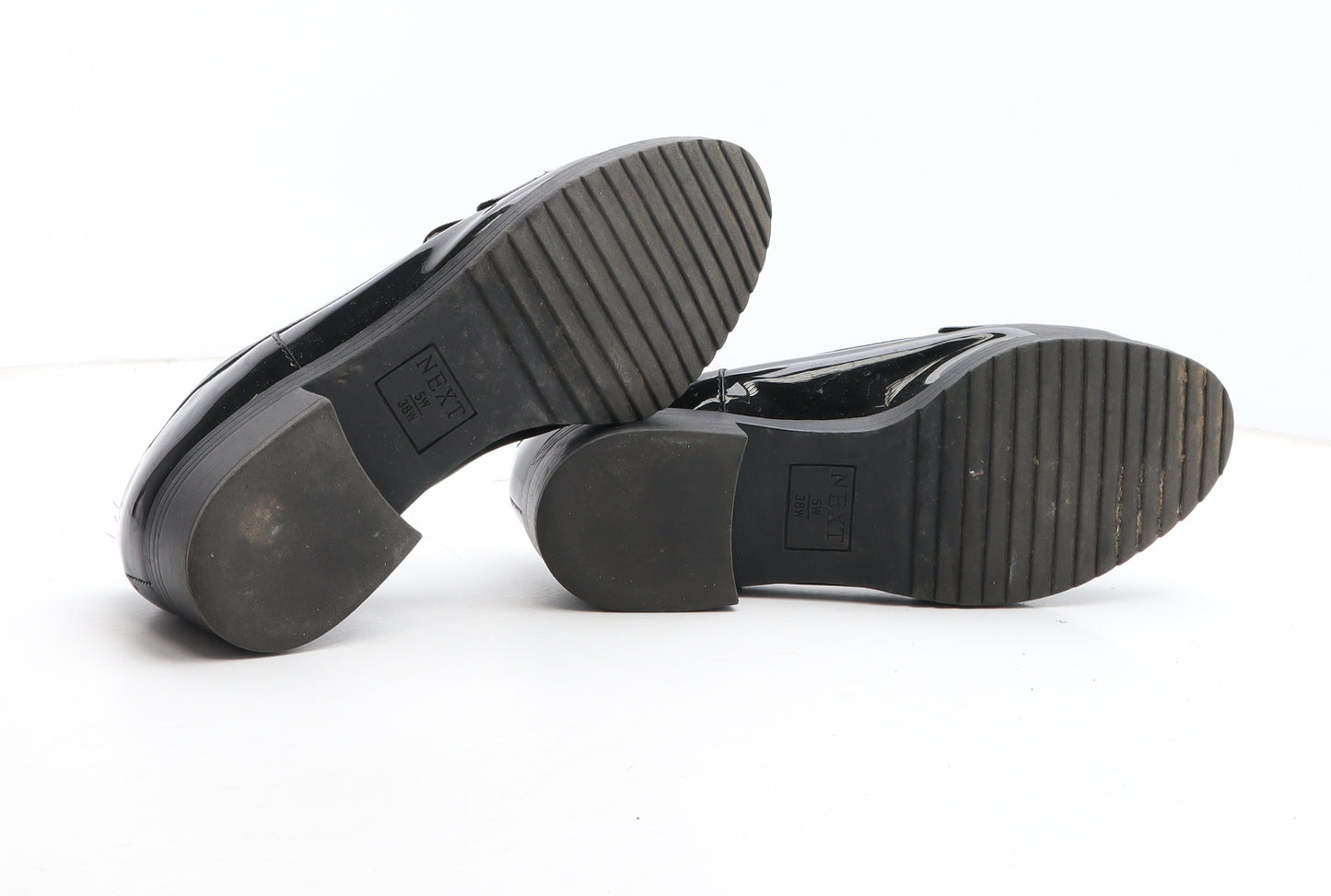 NEXT Womens Black Synthetic Loafer Casual UK