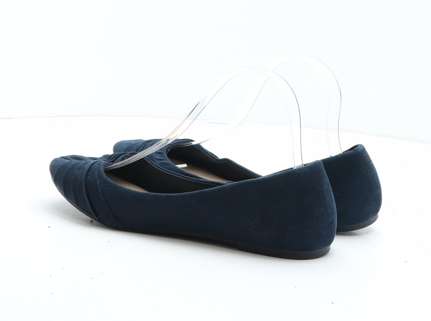 Primark Womens Blue Synthetic Slip On Flat UK