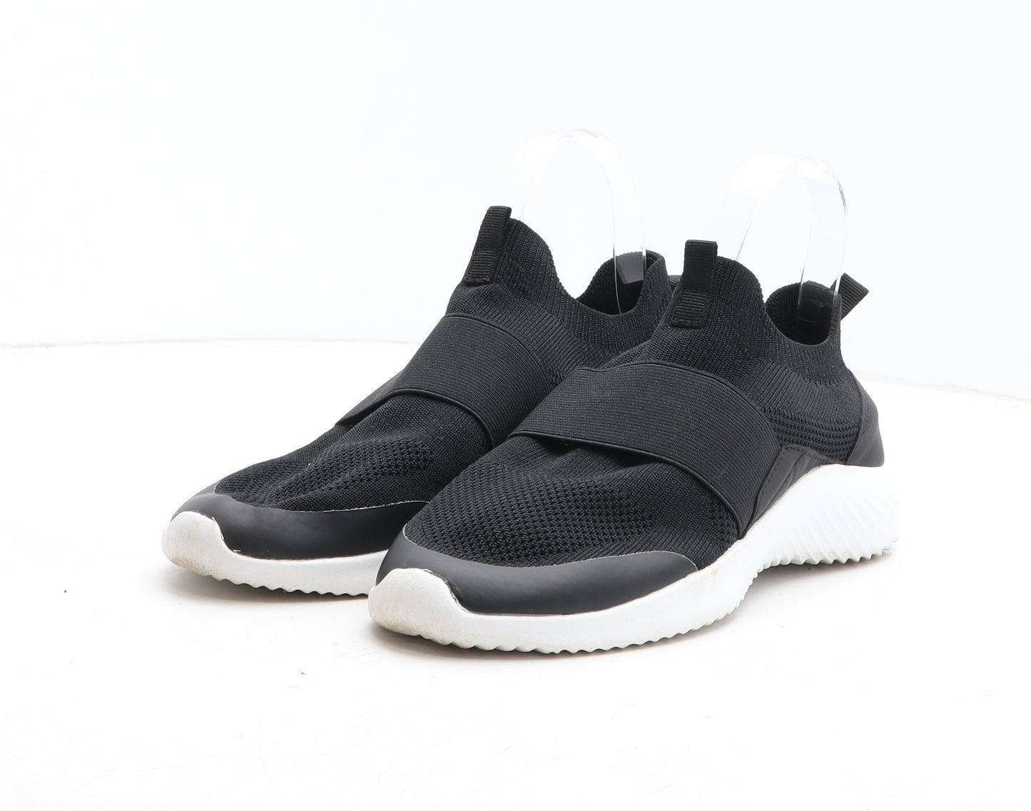 George Womens Black Fabric Trainer UK