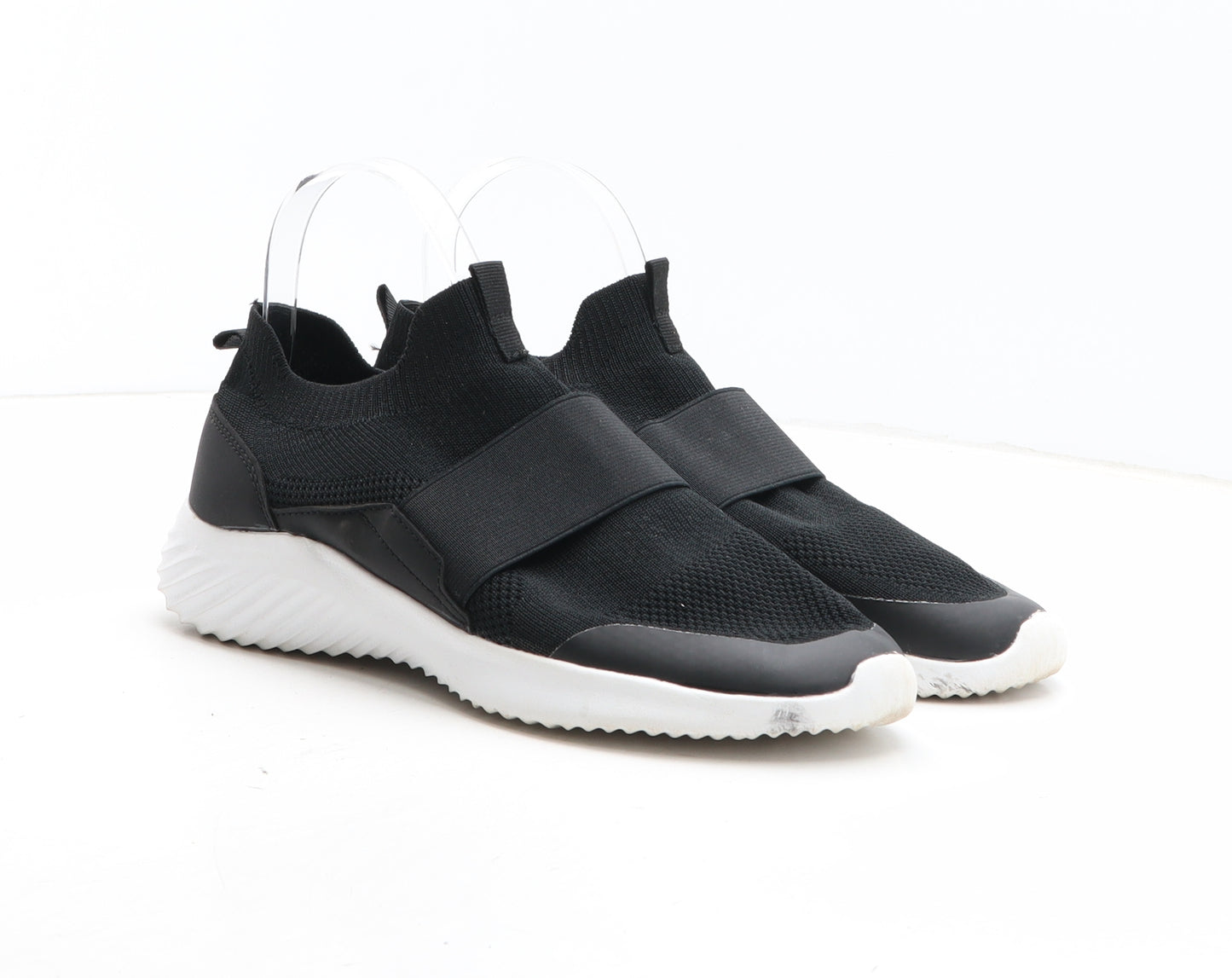 George Womens Black Fabric Trainer UK