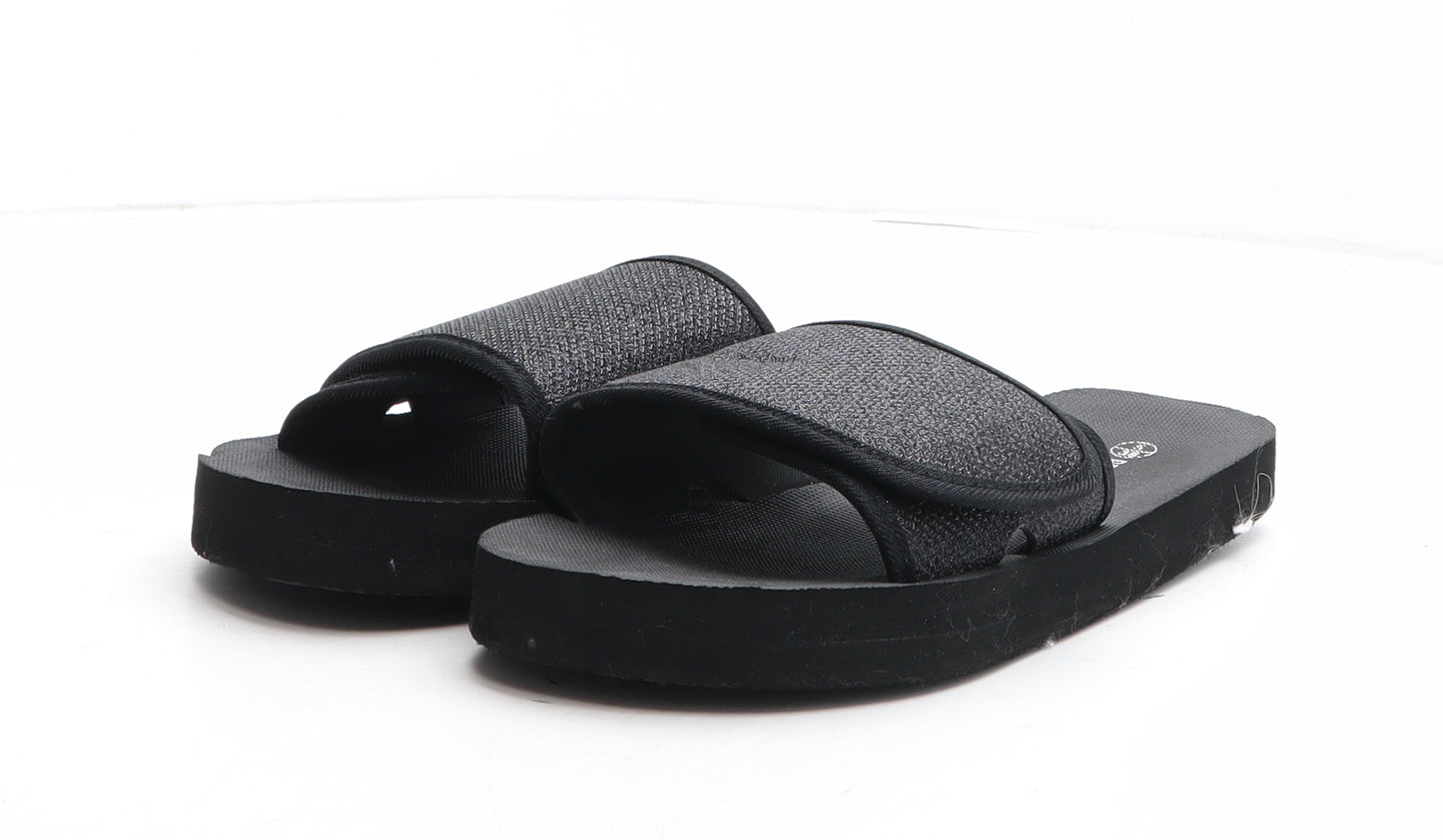 Peacocks Womens Black Synthetic Slider Sandal UK