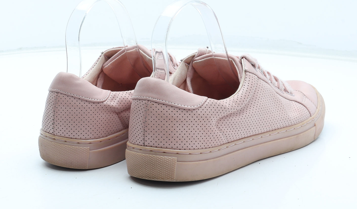 TU Womens Pink Polyurethane Trainer UK