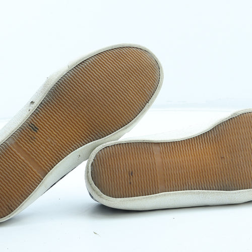 F&F Womens Blue Check Polyester Flat UK