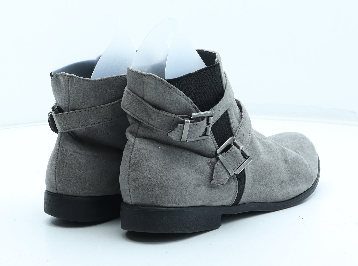 Primark Womens Grey Polyurethane Chelsea Boot UK