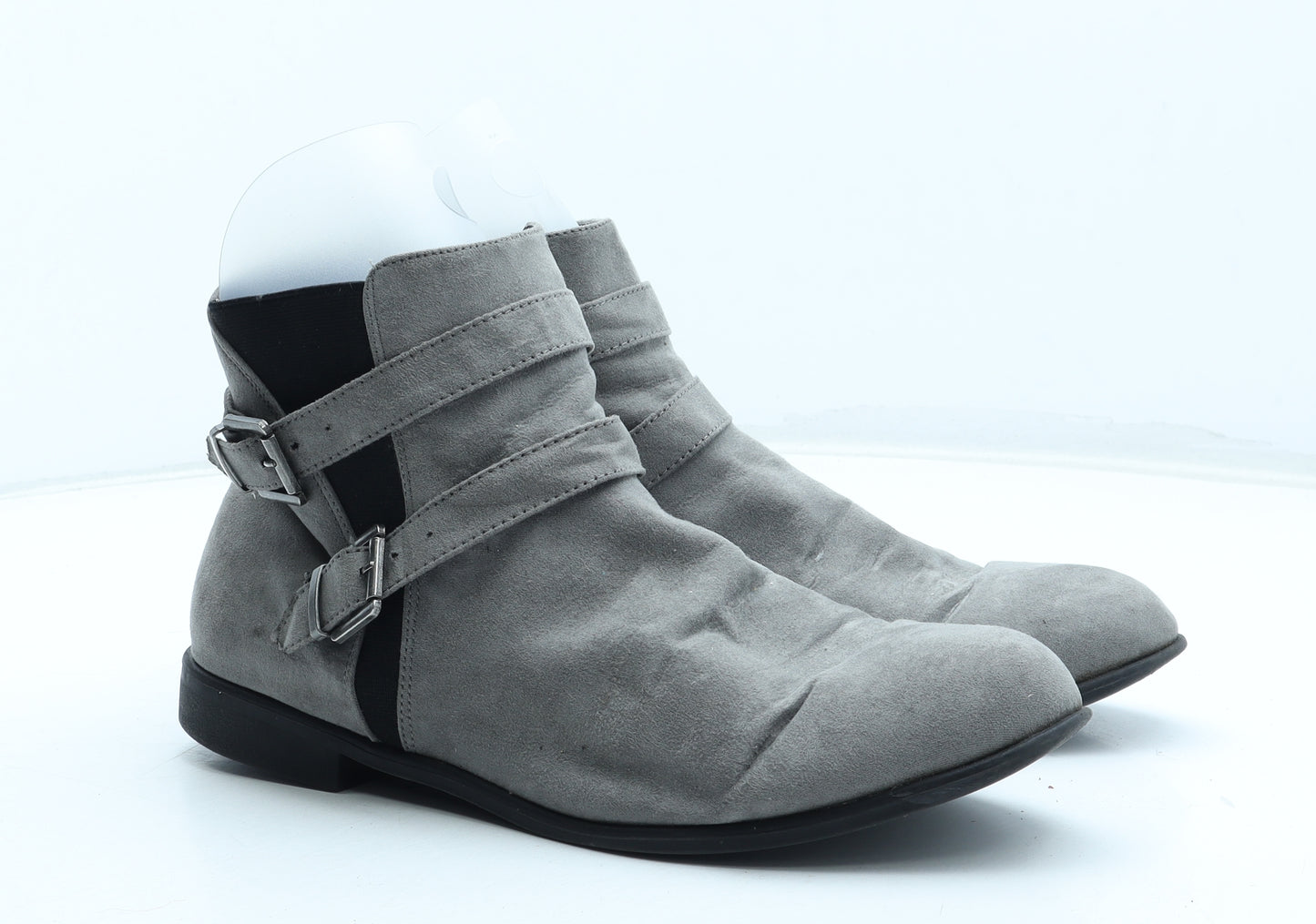 Primark Womens Grey Polyurethane Chelsea Boot UK