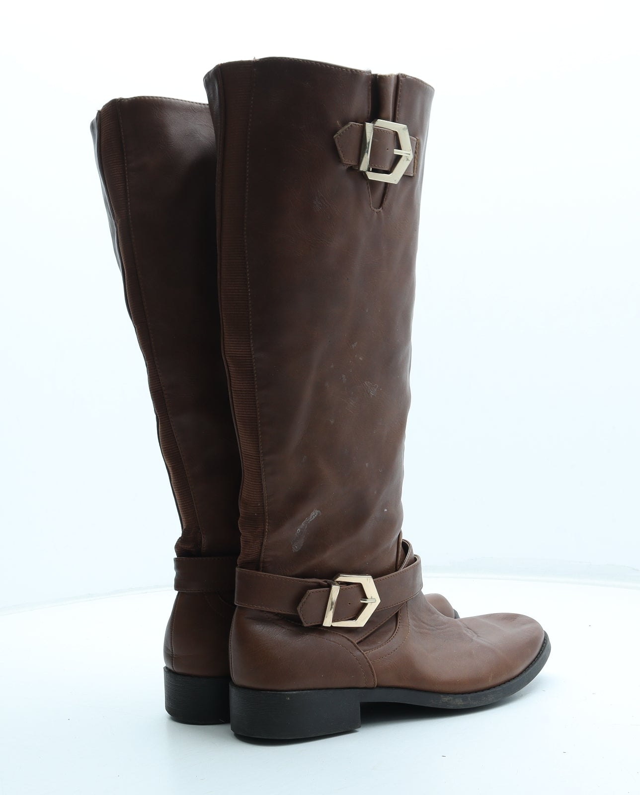 New Look Womens Brown Polyurethane Bootie Boot UK