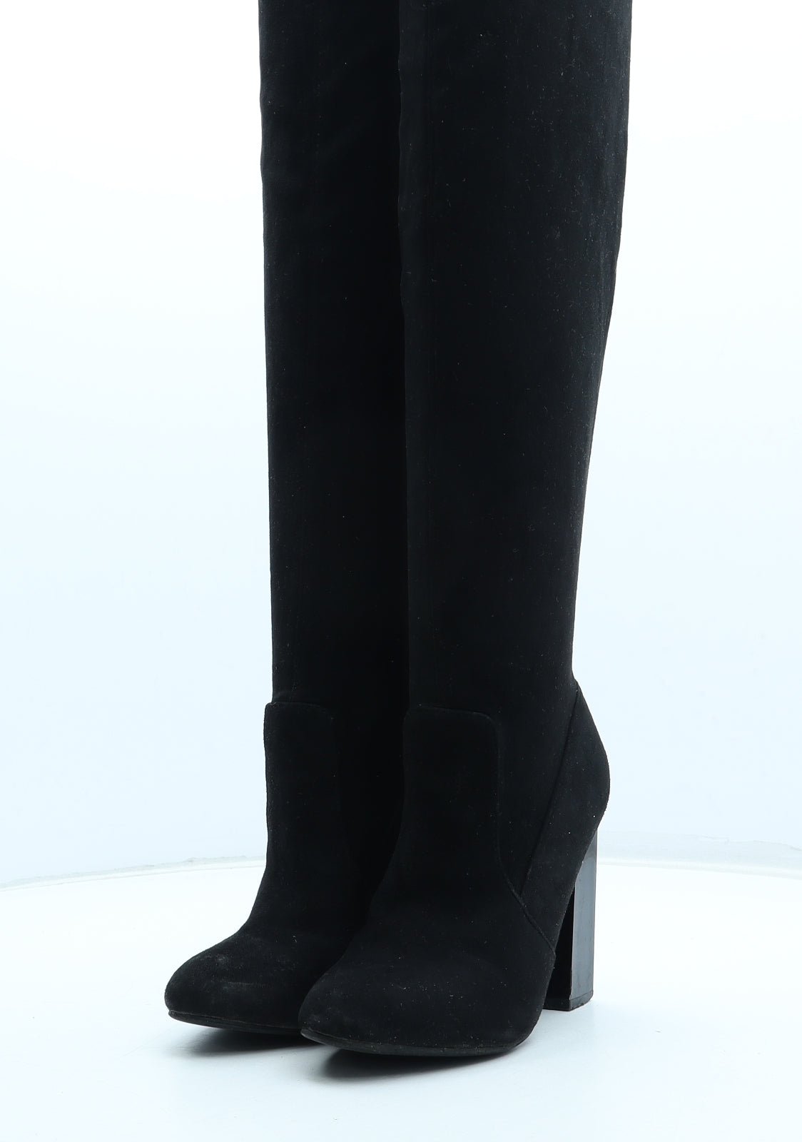 Boohoo Womens Black Polyester Bootie Boot UK