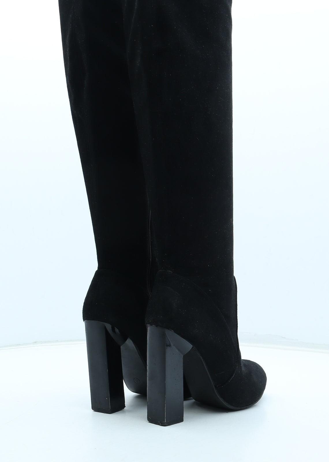 Boohoo Womens Black Polyester Bootie Boot UK