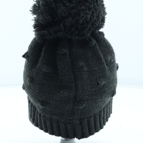George Boys Grey Acrylic Bobble Hat Size S - UK Size 6-12 Months