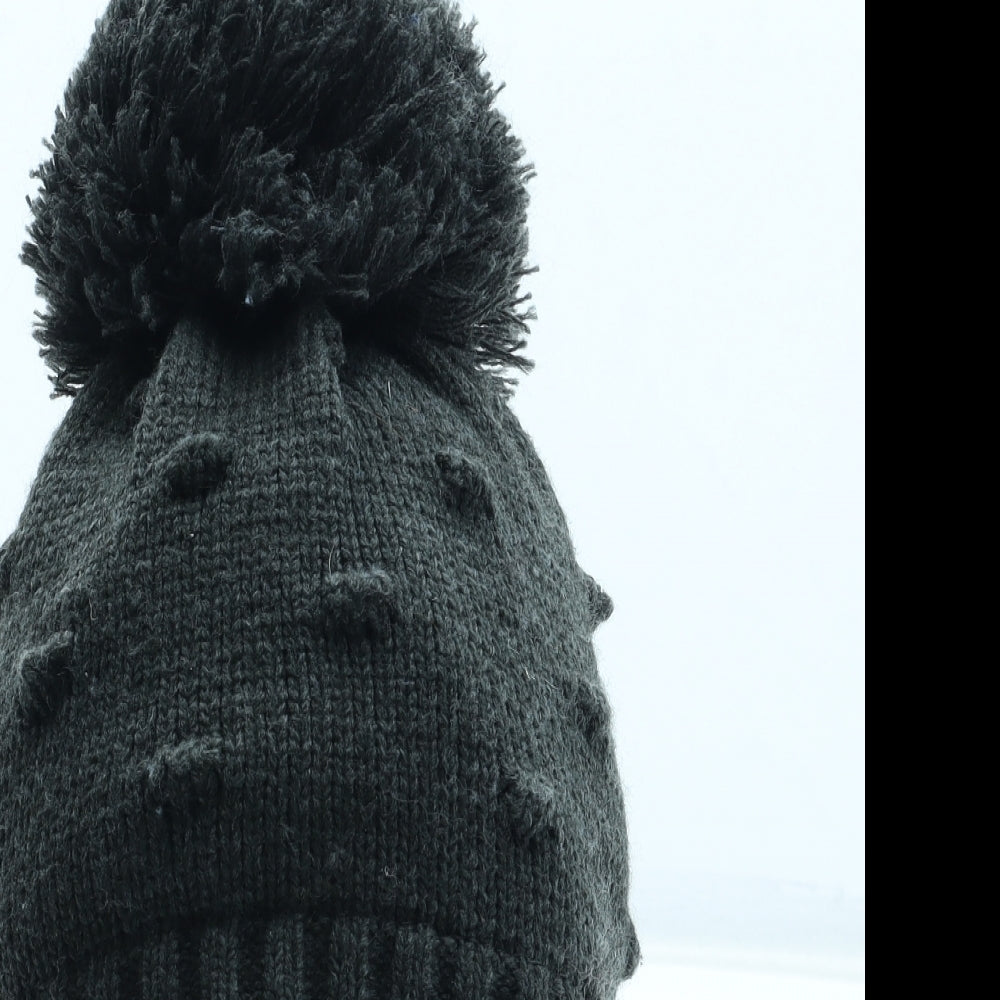 George Boys Grey Acrylic Bobble Hat Size S - UK Size 6-12 Months