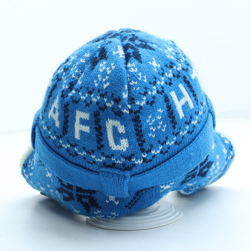 Huddersfield Town A.F.C Mens Blue Fair Isle Acrylic Winter Hat One Size