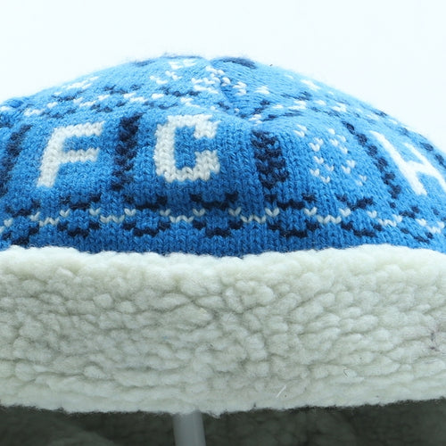 Huddersfield Town A.F.C Mens Blue Fair Isle Acrylic Winter Hat One Size