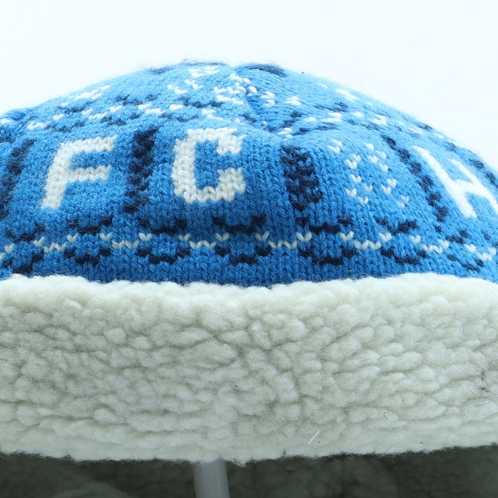 Huddersfield Town A.F.C Mens Blue Fair Isle Acrylic Winter Hat One Size
