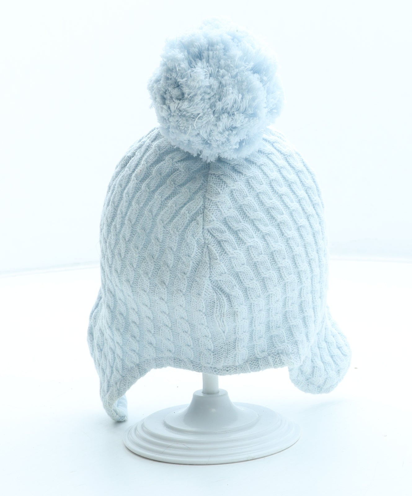 Mothercare Boys Blue Acrylic Winter Hat Size S - Size 3-6 months
