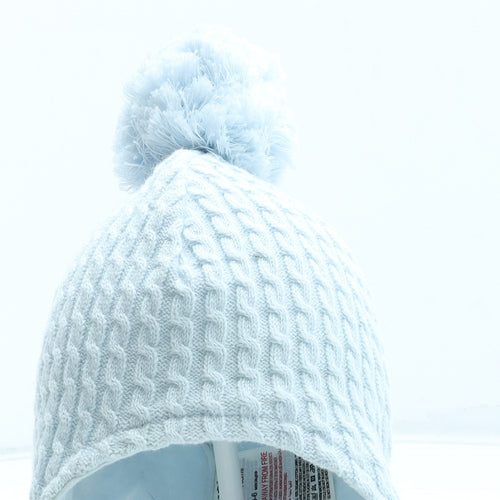 Mothercare Boys Blue Acrylic Winter Hat Size S - Size 3-6 months