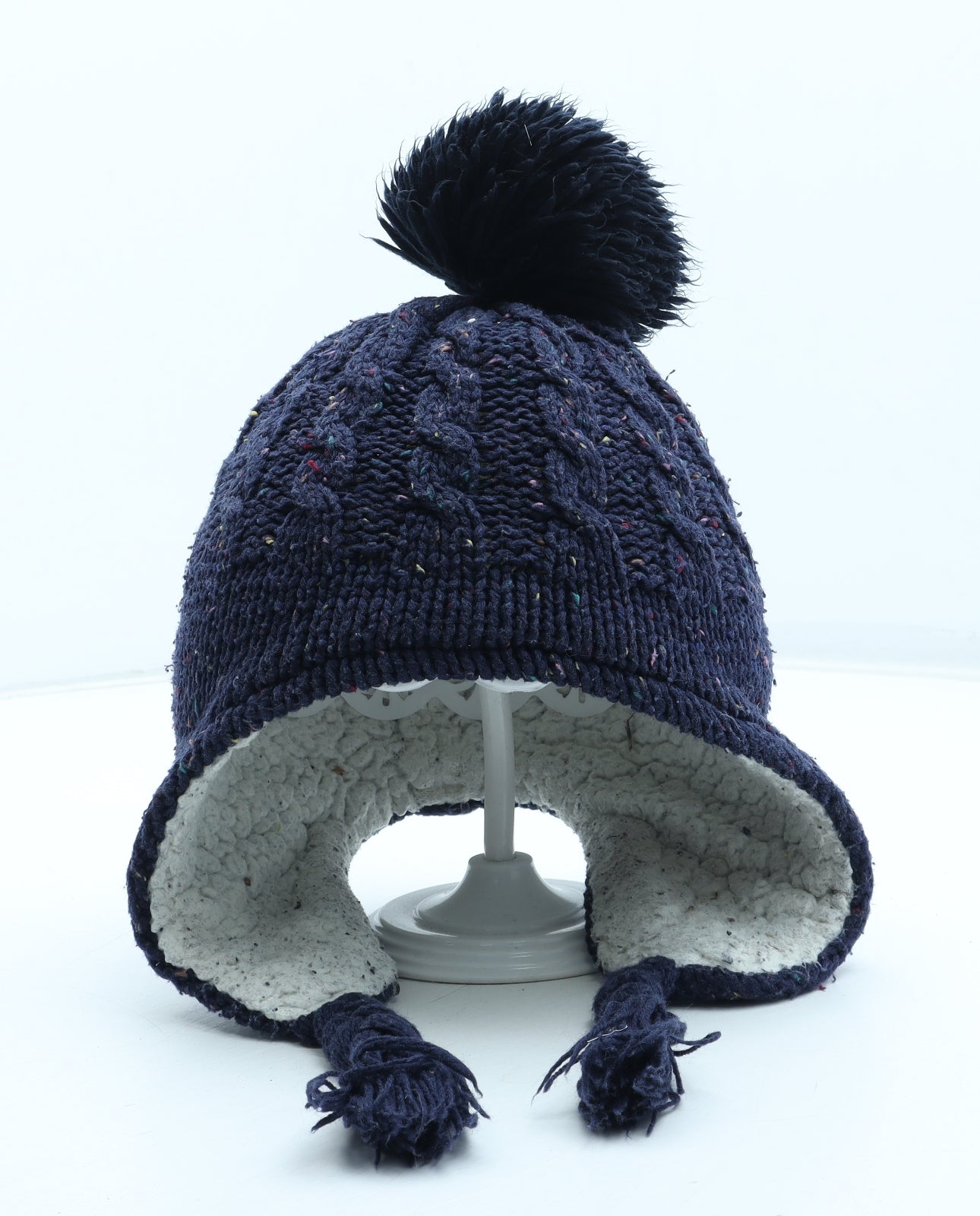 Mothercare Boys Blue Acrylic Winter Hat Size S