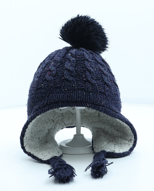 Mothercare Boys Blue Acrylic Winter Hat Size S