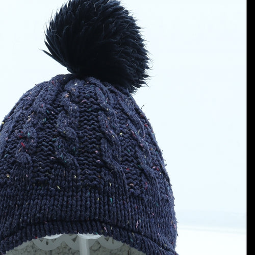 Mothercare Boys Blue Acrylic Winter Hat Size S