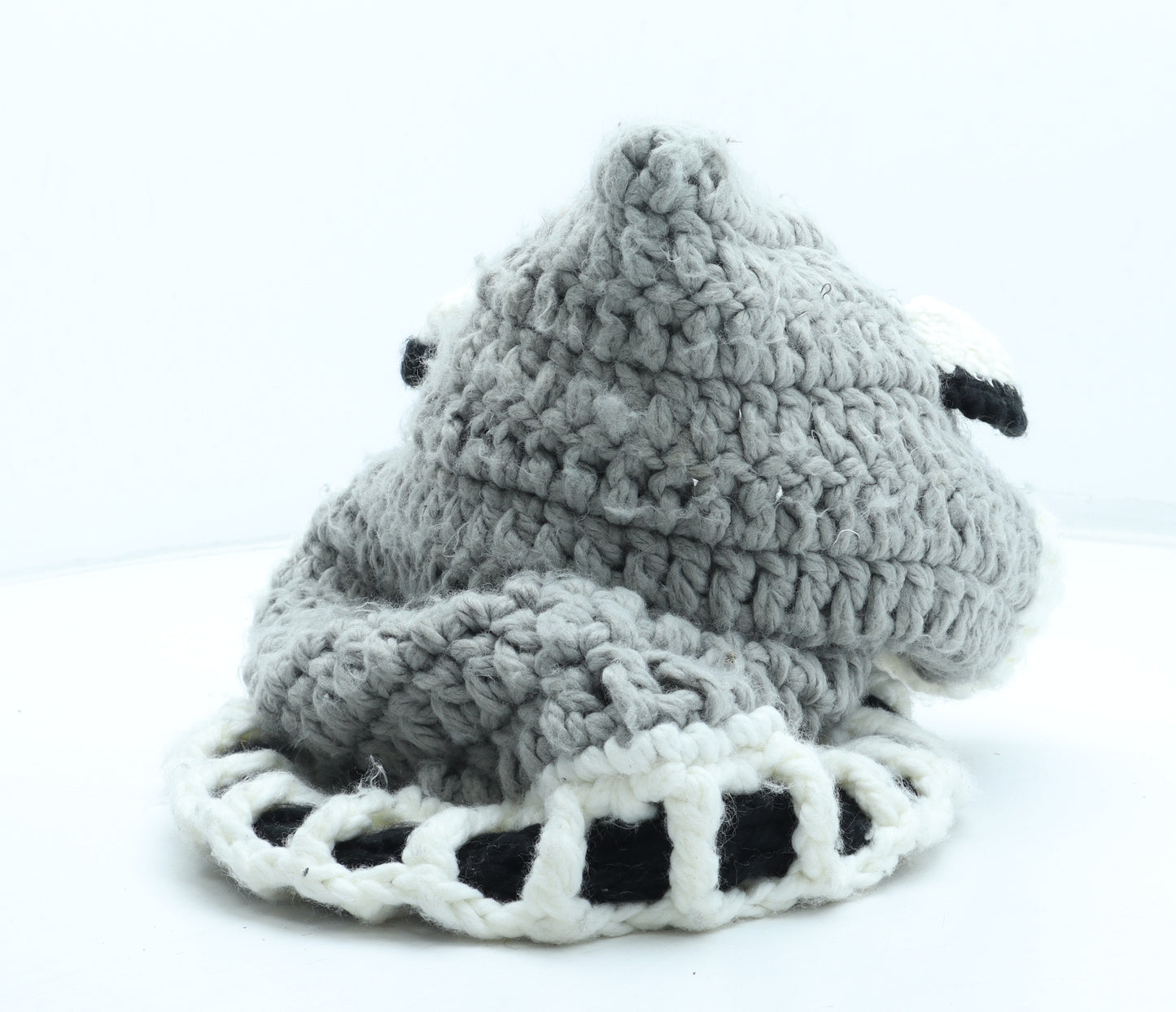 Preworn Womens Grey Acrylic Winter Hat One Size