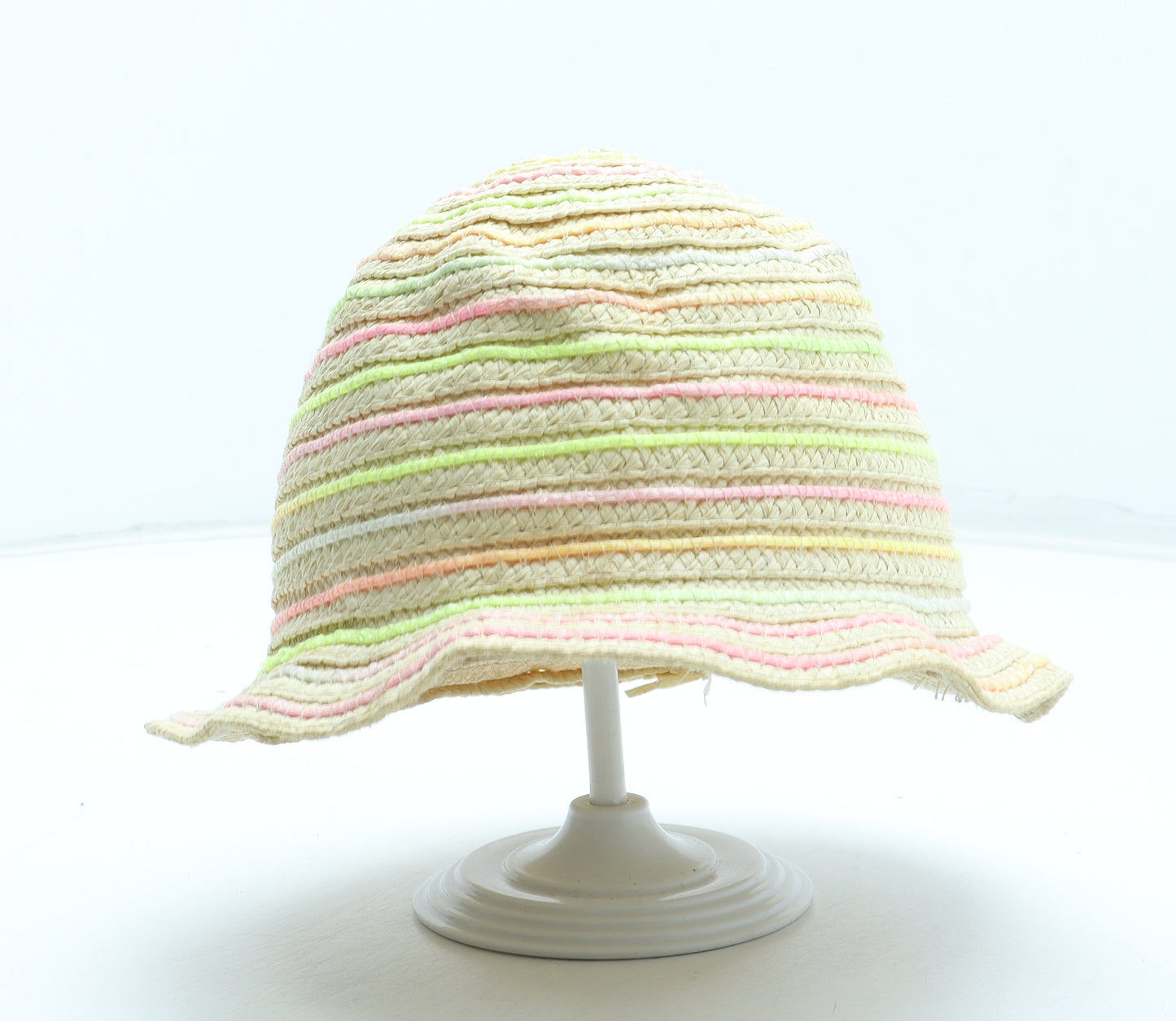 F&F Girls Multicoloured Paper Sun Hat Size S