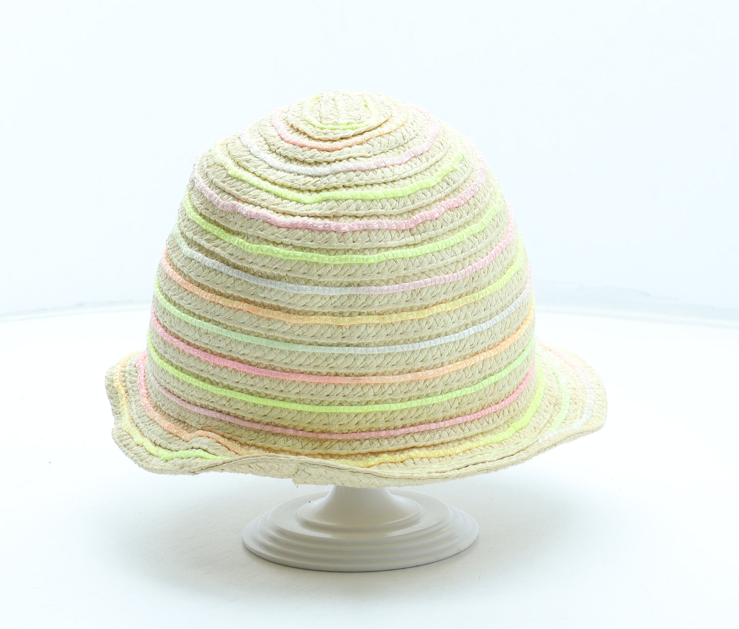 F&F Girls Multicoloured Paper Sun Hat Size S