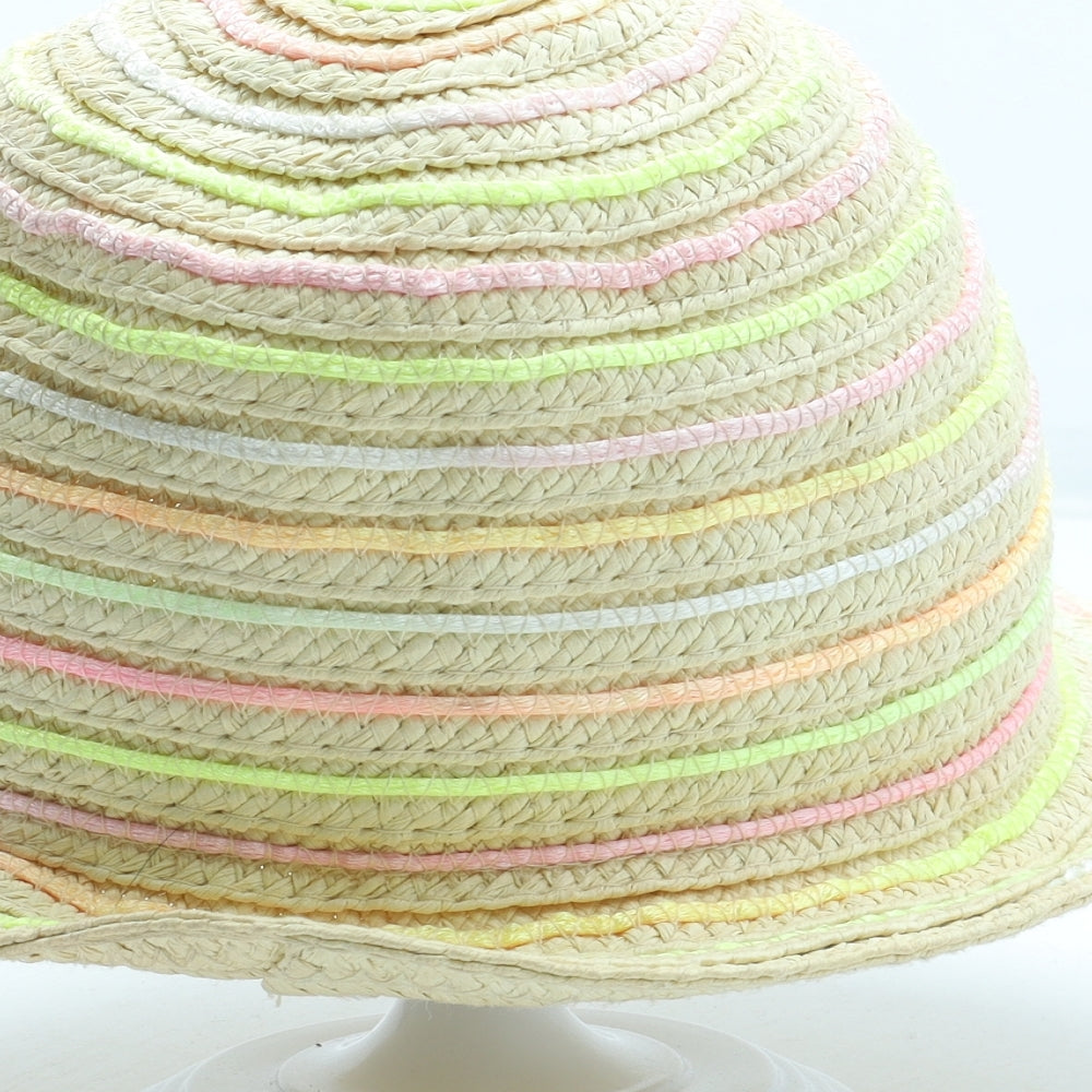 F&F Girls Multicoloured Paper Sun Hat Size S