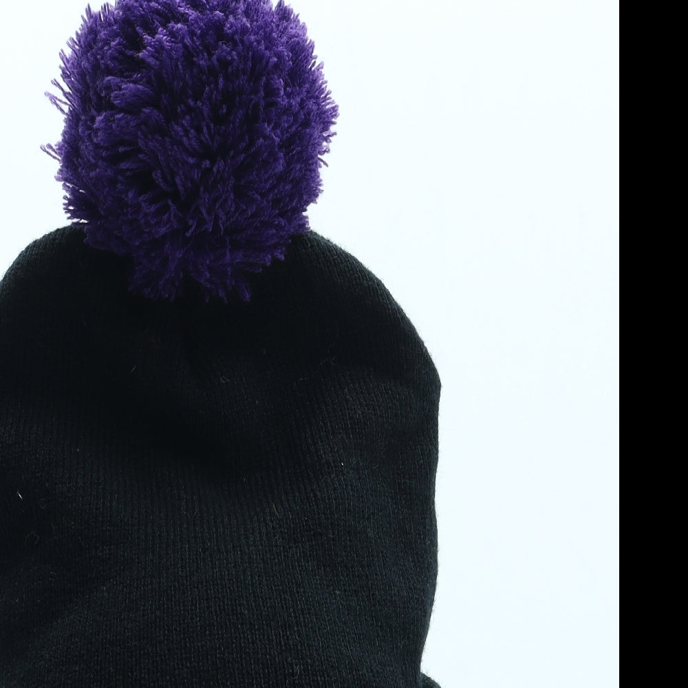 YRA Mens Black Acrylic Winter Hat One Size - England Rugby