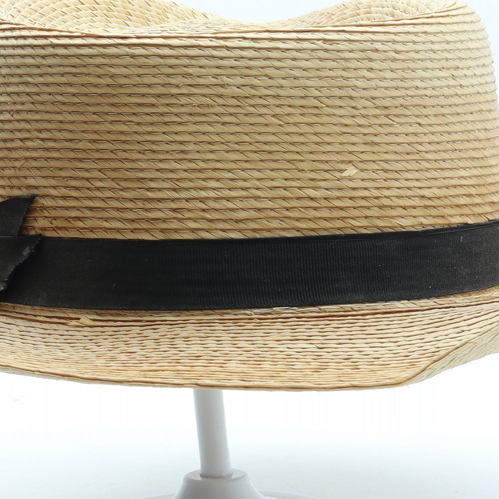 Made in Italy Womens Brown Straw Sun Hat Size 7