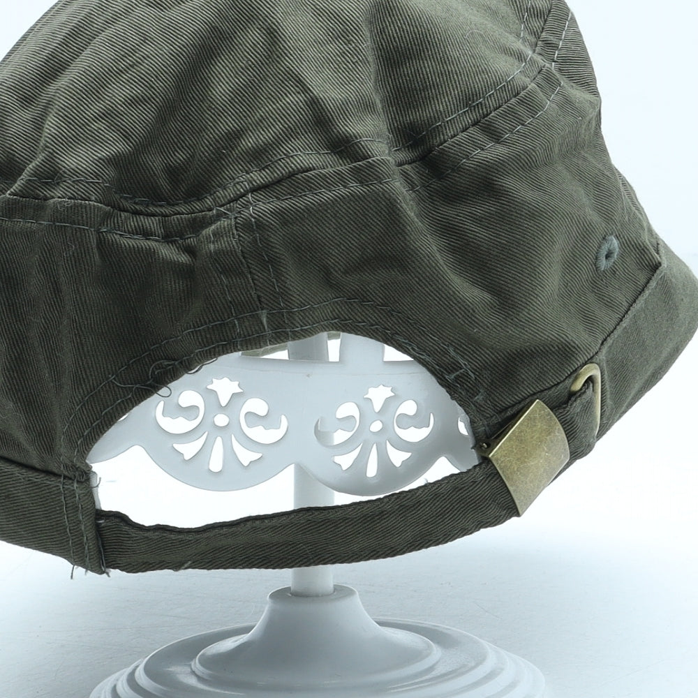 Preworn Mens Green Polyester Snapback Size Adjustable