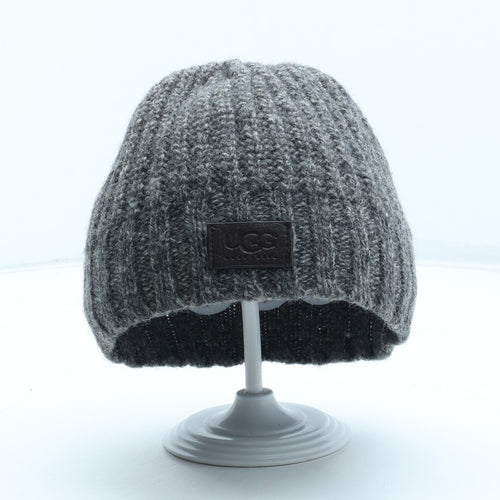 UGG Australia Womens Grey Acrylic Beanie One Size