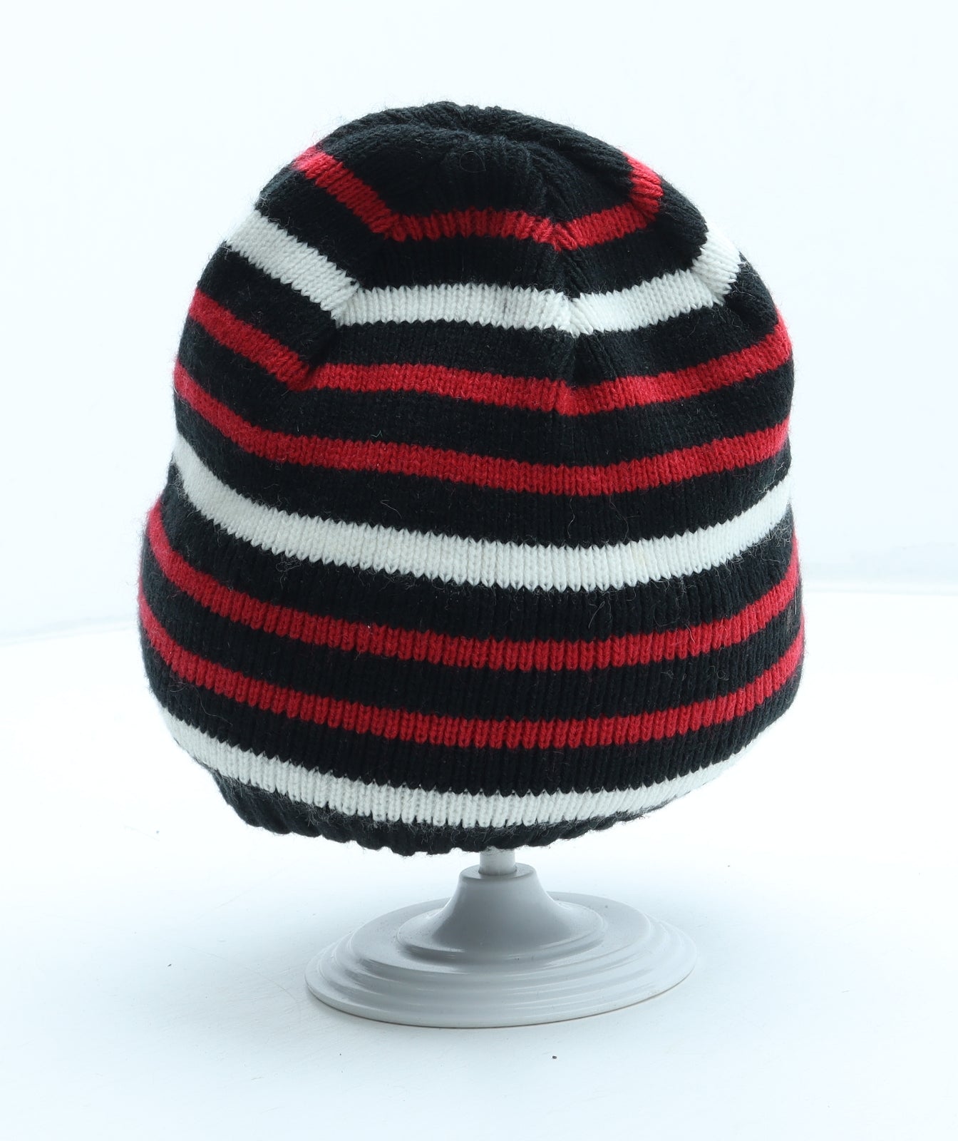 Crane Mens Multicoloured Striped Acrylic Beanie One Size