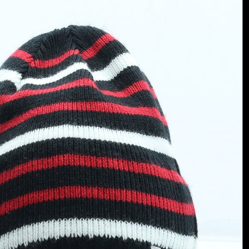 Crane Mens Multicoloured Striped Acrylic Beanie One Size