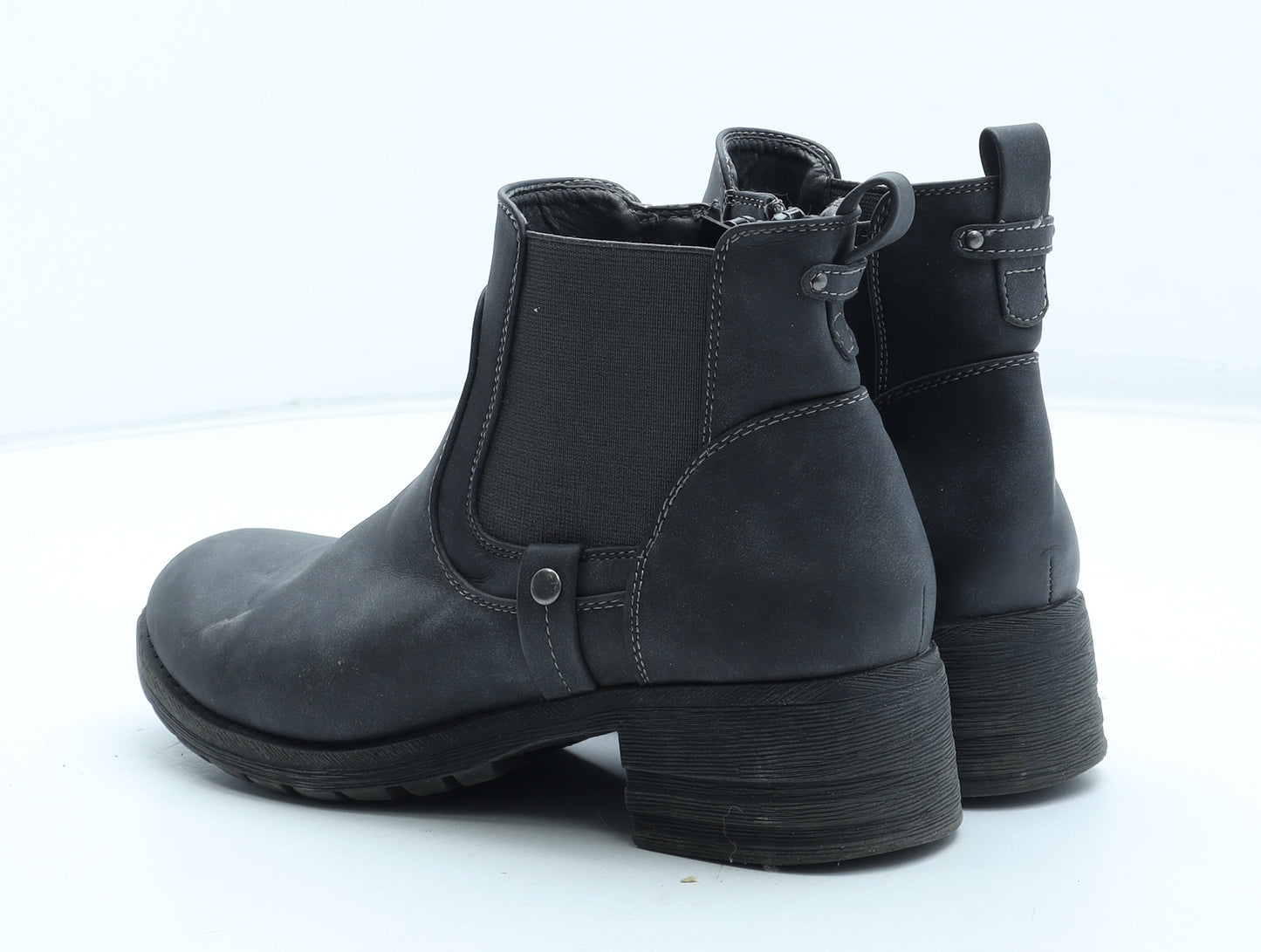 Shuropody Womens Grey Polyurethane Chelsea Boot UK