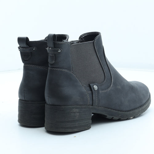 Shuropody Womens Grey Polyurethane Chelsea Boot UK